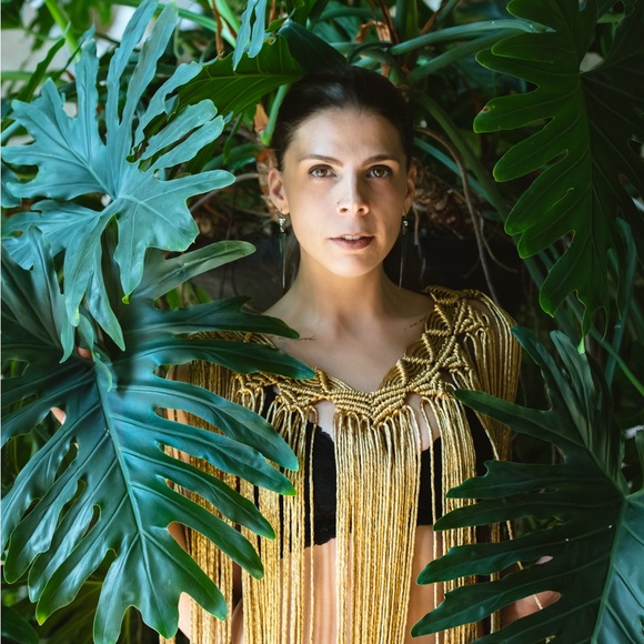 Handmade Macrame Poncho - Picture 10 of 11